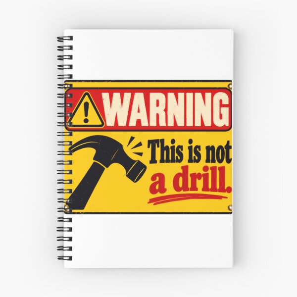 Item preview, Warning This Is Not A Drill Pun Humor Handyman Builder designed and sold by HumansStuck12.