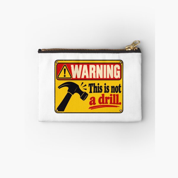 Item preview, Warning This Is Not A Drill Pun Humor Handyman Builder designed and sold by HumansStuck12.