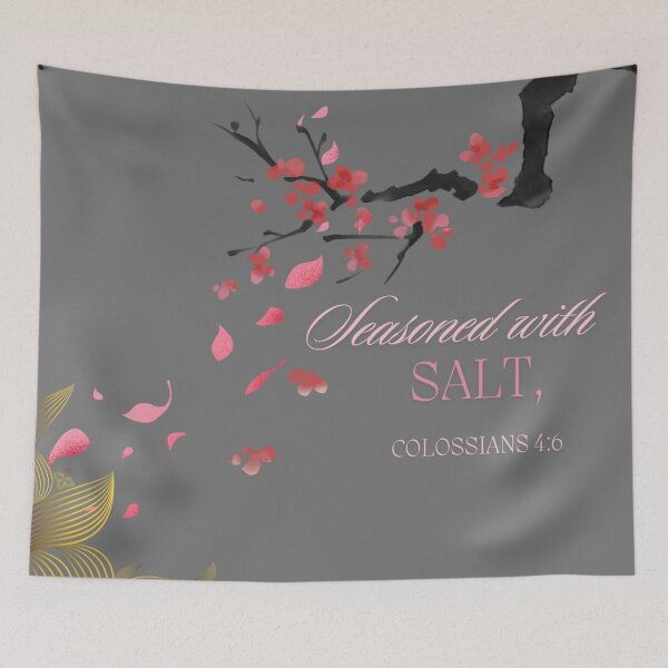 Item preview, Seasoned with Salt- grey designed and sold by JWGiftsofMercy.