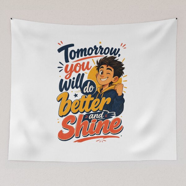Item preview, Tommorrow, you will do better and shine designed and sold by GoodPlaceToShop.
