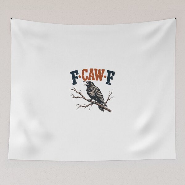 Item preview, F Caw F Raven Bird Wildlife Lover Gothic Humor designed and sold by HumansStuck12.