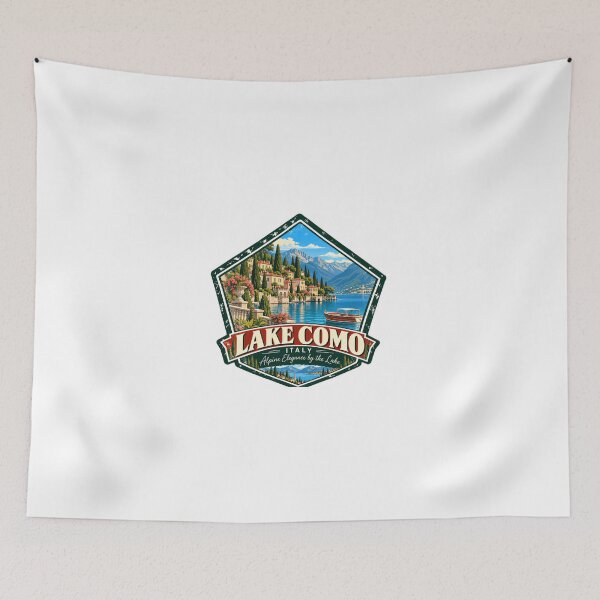 Item preview, Lake Como Italy Alpine Elegance By The Lake Travel Vacation Destination designed and sold by Simsimah26Parks.
