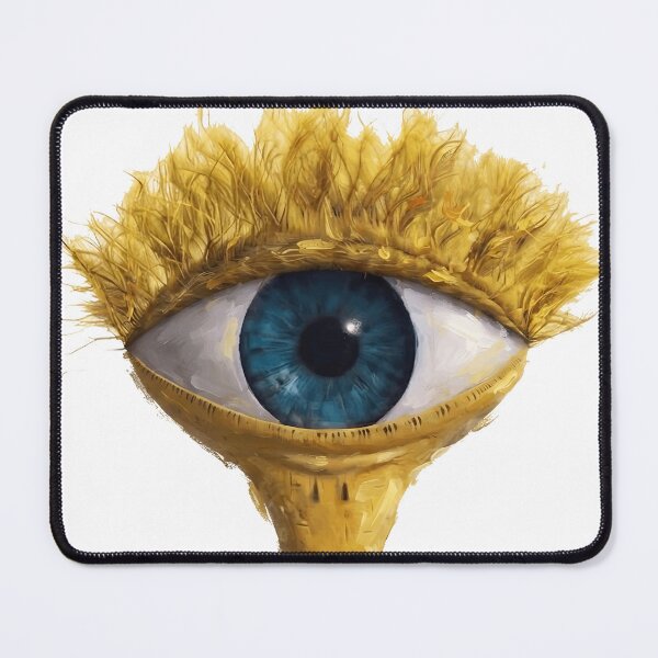 Item preview, Yellow Furry Eye Creature Art designed and sold by Yellow Zone.