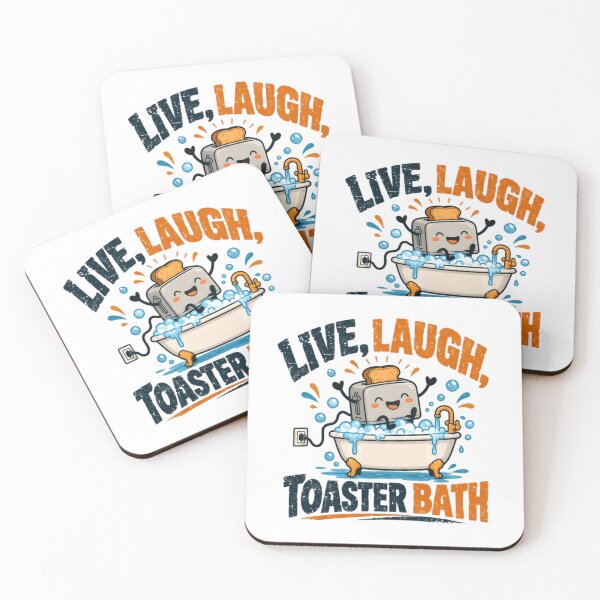 Item preview, Live, Laugh, Toaster Bath Funny Dark Humor Sarcastic Meme designed and sold by HumansStuck12.