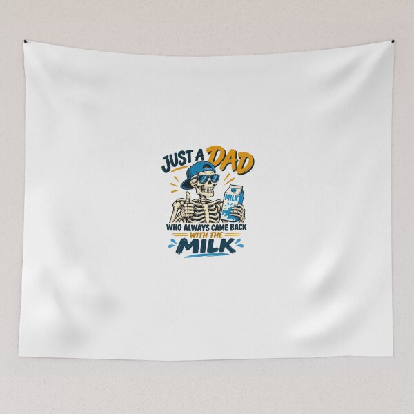 Item preview, Just A Dad Who Always Came Back With The Milk Funny Father Humor Meme designed and sold by HumansStuck12.