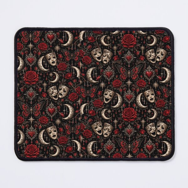 Item preview, Laugh Now, Cry Later | Gothic Comedy & Tragedy Pattern designed and sold by Full Throttle Alchemist .