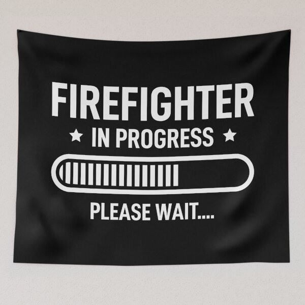 Item preview, Firefighter In Progress Please Wait designed and sold by RareBunny.