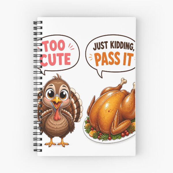 Item preview, Too Cute To Eat Thanksgiving designed and sold by BernoNickel.