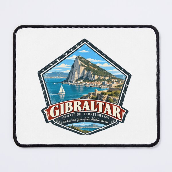 Item preview, Gibraltar British Territory Rock At The Gate Of The Mediterranean Travel Souvenir Destination designed and sold by Simsimah26Parks.