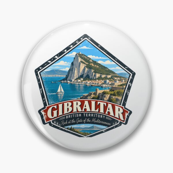 Item preview, Gibraltar British Territory Rock At The Gate Of The Mediterranean Travel Souvenir Destination designed and sold by Simsimah26Parks.