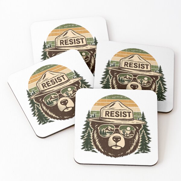 Item preview, Resist Park Ranger Bear Environmental Activism designed and sold by HumansStuck12.