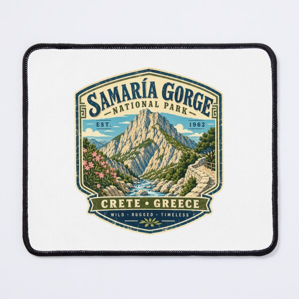 Item preview, Samaría Gorge National Park Est. 1962 Crete Greece Travel Hiking designed and sold by NeedForParks.