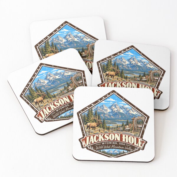 Item preview, Jackson Hole Wyoming USA Wild West Mountain Valley Travel Souvenir National Park designed and sold by JonesFlora2025.