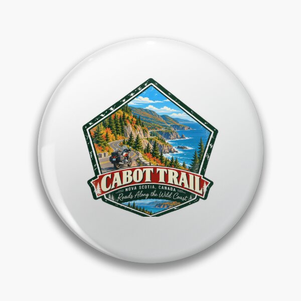 Item preview, Cabot Trail Nova Scotia Canada Roads Along The Wild Coast Motorcycle Travel Road Trip Biker Adventure designed and sold by RetroMini2026.