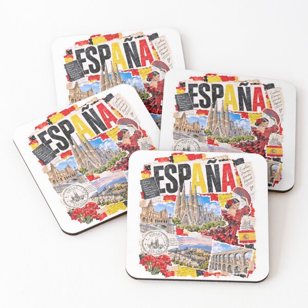 Item preview, Spain Vintage Travel Collage and Culture designed and sold by EdwinkOne.