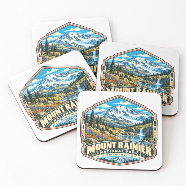 Item preview, Mount Rainier National Park Ice Crown Of The Cascades Mountain Hiking Nature Lover designed and sold by NeedForParks.