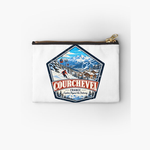 Item preview, Courchevel France Explore Beyond The Ordinary Skiing Vacation French Alps Skier designed and sold by RetroMini2026.