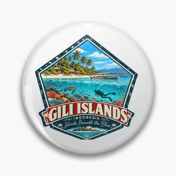 Item preview, Gili Islands Indonesia Islands Beneath The Blue Travel Vacation Diving designed and sold by Simsimah26Parks.