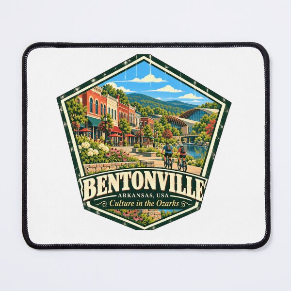 Item preview, Bentonville Arkansas USA Culture In The Ozarks Travel Local Resident Cycling designed and sold by RetroMini2026.