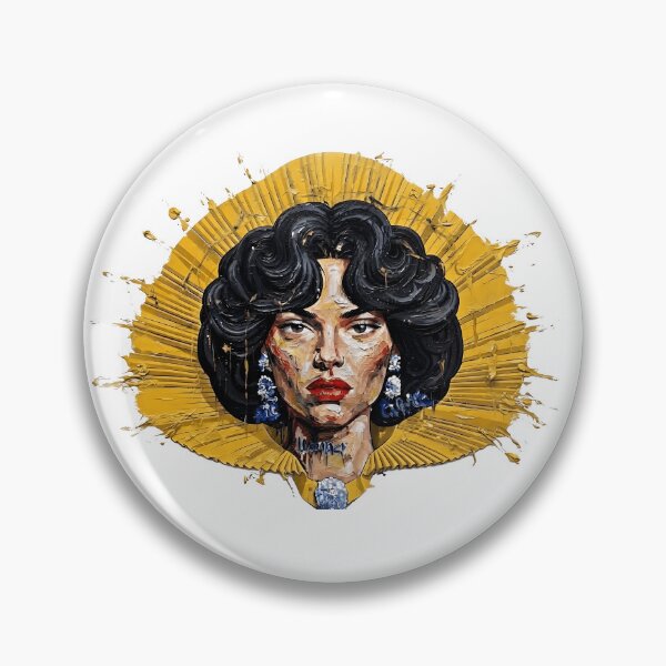 Item preview, Yellow Sunburst Woman Portrait Art designed and sold by Yellow Zone.