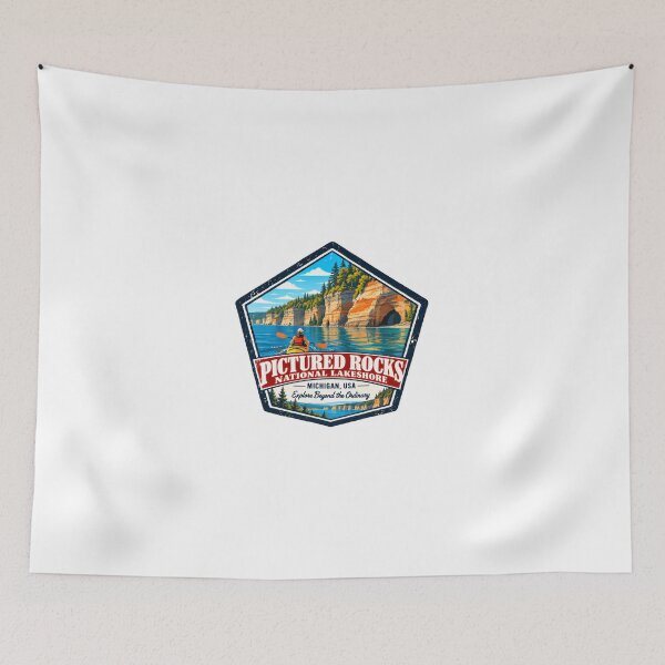 Item preview, Pictured Rocks National Lakeshore Michigan USA Explore Beyond The Ordinary Adventure Traveler designed and sold by Simsimah26Parks.