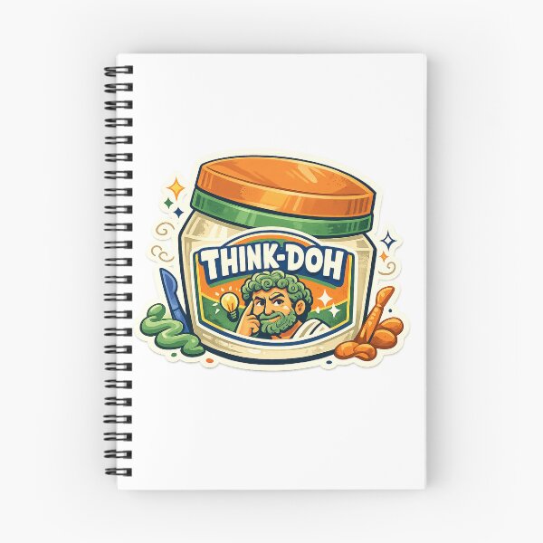 Item preview, Think-Doh Creative Thinking Modeling Clay Retro Craft Humor Design designed and sold by inkoutninja.