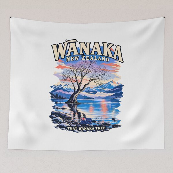 Artikelvorschau, Wanaka Tree Winter Lake Reflection entworfen und verkauft von EvergreenPark - Tee Studio.