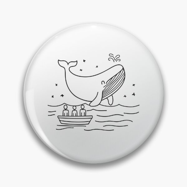 Item preview, A whale near a boat with people watching from the deck designed and sold by rasagamastore.