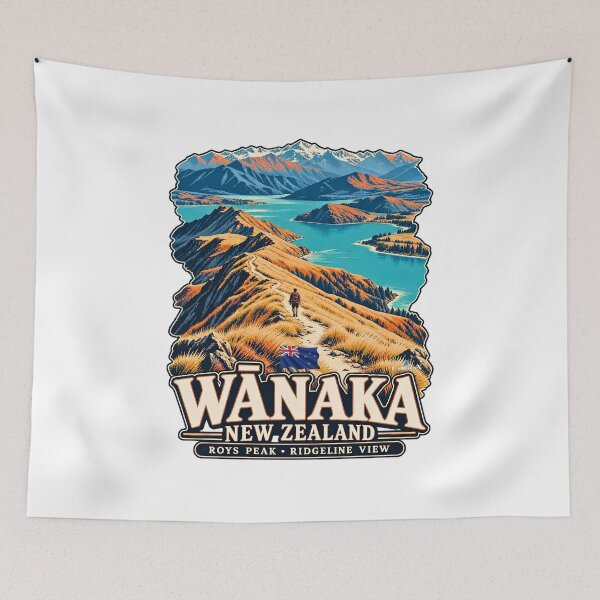 Artikelvorschau, Wanaka Roys Peak Ridgeline View entworfen und verkauft von EvergreenPark - Tee Studio.