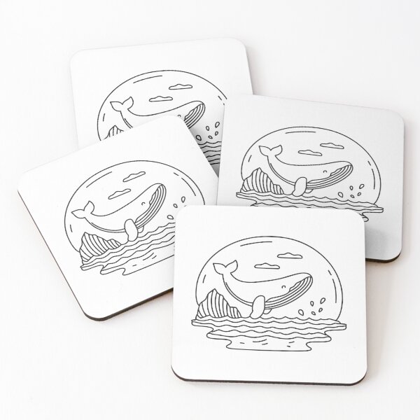 Item preview, A whale near a rocky coastline with waves crashing nearby designed and sold by rasagamastore.