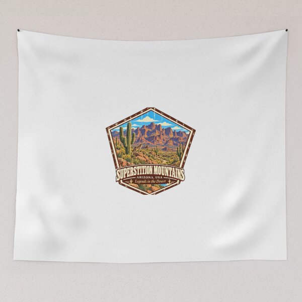 Item preview, Superstition Mountains Arizona USA Legends In The Desert Southwest Travel Outdoor designed and sold by Simsimah26Parks.