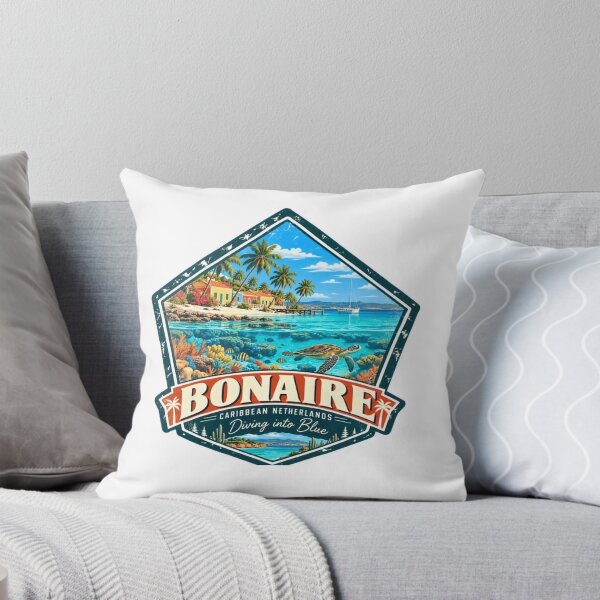 Item preview, Bonaire Caribbean Netherlands Diving Into Blue Travel Vacation Diver Snorkeler designed and sold by NightGlyph.