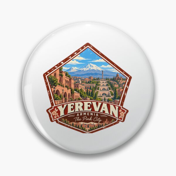 Item preview, Yerevan Armenia The Pink City Armenian Travel Souvenir designed and sold by JonesFlora2025.