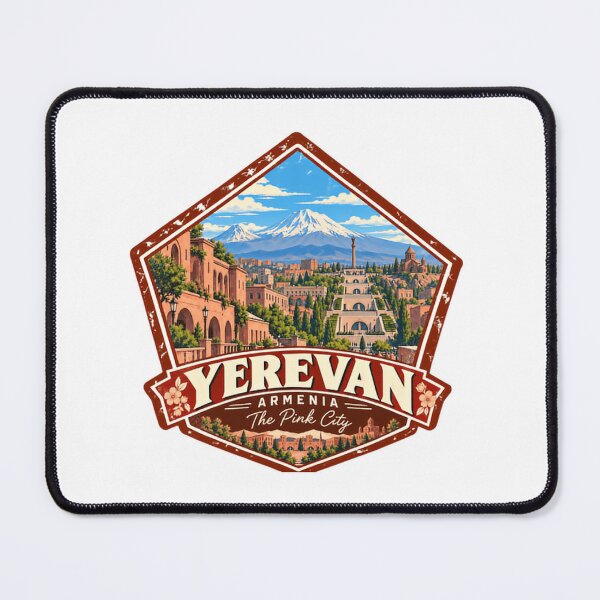 Item preview, Yerevan Armenia The Pink City Armenian Travel Souvenir designed and sold by JonesFlora2025.
