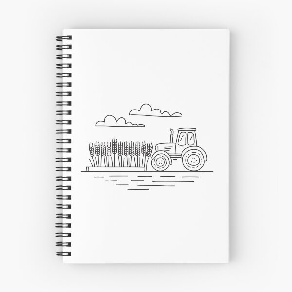 Item preview, A wheat field close to a tractor parked near the edge designed and sold by rasagamastore.