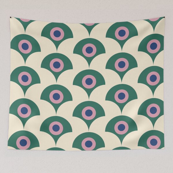 Item preview, Mid Century Modern Retro Geometric Pattern Art designed and sold by BobaBunny76.