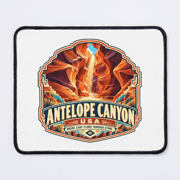 Item preview, Antelope Canyon Usa Where Light Flows Through Stone Arizona Travel Souvenir designed and sold by NeedForParks.