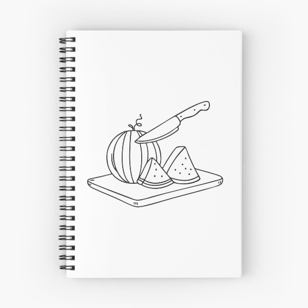 Item preview, Slicing a Fresh, Juicy Watermelon on a Wooden Cutting Board designed and sold by rasagamastore.