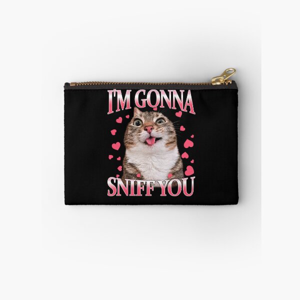 Item preview, I'm Gonna Sniff You Silly Cat Meme designed and sold by ellapaintcoast.