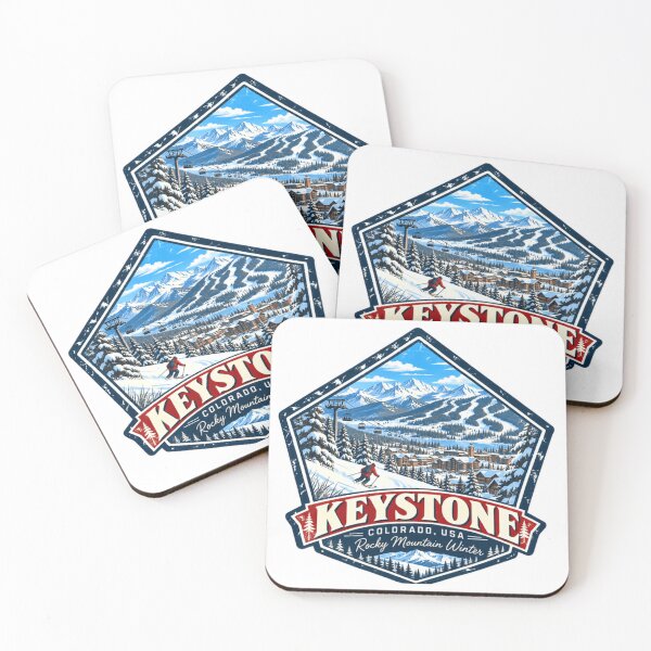 Item preview, Keystone Colorado Usa Rocky Mountain Winter Ski Resort Skiing Snowboarding designed and sold by Simsimah26Parks.