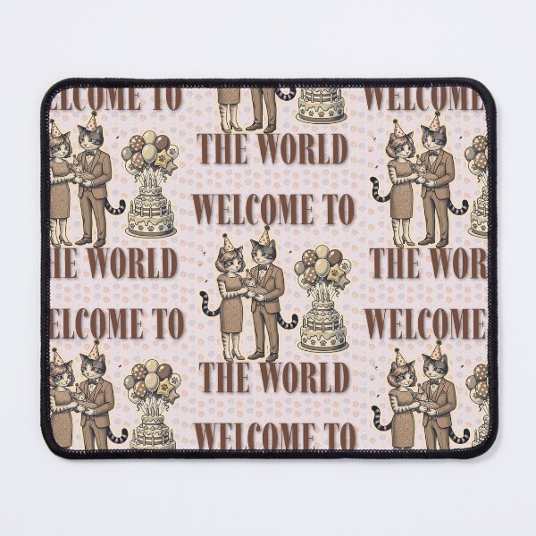 Item preview, Welcome To The World Vintage Cat Family Newborn Kitten designed and sold by Artemis & Woven Collective.