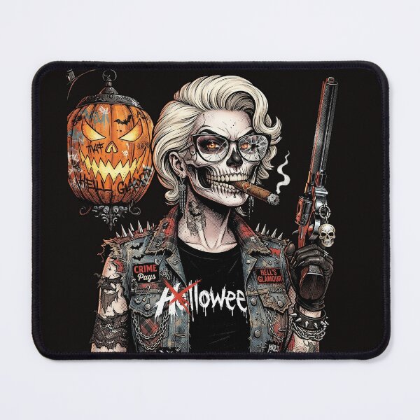 Item preview, Mafia Skeleton Gun Cigar Pumpkin Halloween designed and sold by Voodoo Store Paranormal Collections.