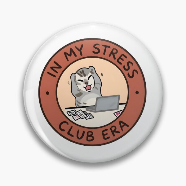 Item preview, Stressed Cat In My Stress Club Era designed and sold by LuloCreative.