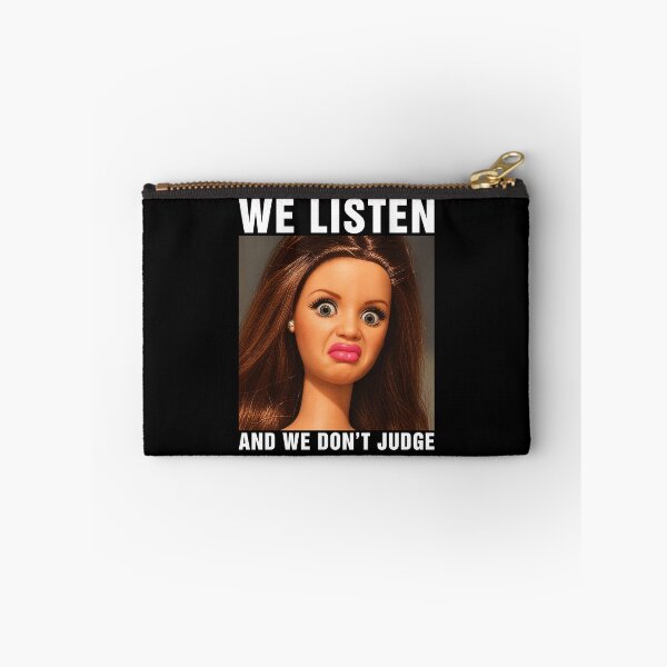 Item preview, We Listen And We Don't Judge Funny Disgusted Doll  designed and sold by ellapaintcoast.