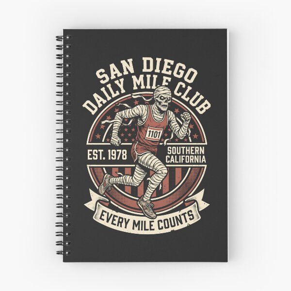 Item preview, San Diego Daily Mile Club Vintage Running Mummy designed and sold by SplashTastic.