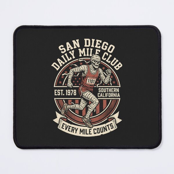 Item preview, San Diego Daily Mile Club Vintage Running Mummy designed and sold by SplashTastic.