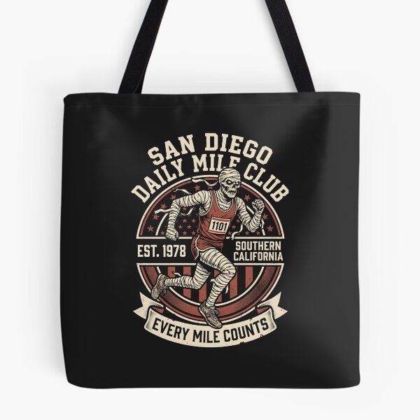 Item preview, San Diego Daily Mile Club Vintage Running Mummy designed and sold by SplashTastic.