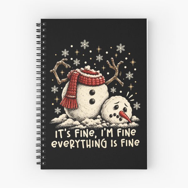 Item preview, Funny Melting Snowman Its Fine Im Fine Everything Is Fine Art designed and sold by browning2989.