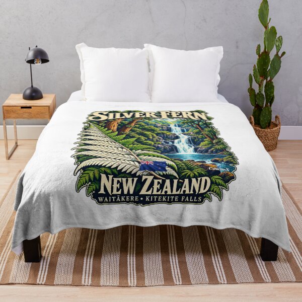 Artikelvorschau, Silver Fern Kitekite Falls entworfen und verkauft von EvergreenPark - Tee Studio.
