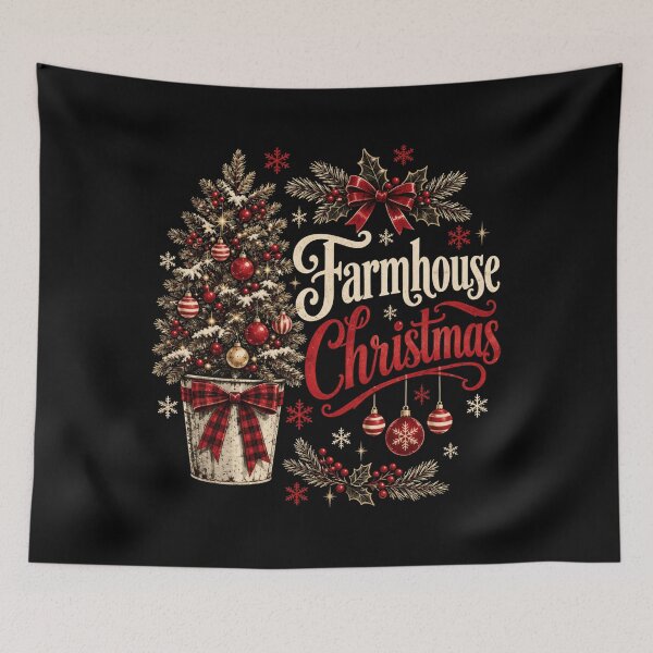Item preview, Rustic Farmhouse Christmas Tree Galvanized Bucket Holiday Art designed and sold by browning2989.
